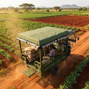 Tuk-tuk électrique haut de gamme 1800W à double usage avec sièges pliables rapidement et auvent imperméable, tricycle à charge lourde de 800 kg - Product Image 5