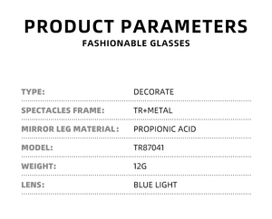 กรอบแว่นตาโลหะรูปผีเสื้อสำหรับผู้หญิงกรอบแว่นตาสีสันสดใสสไตล์ทันสมัย - Product Image 3