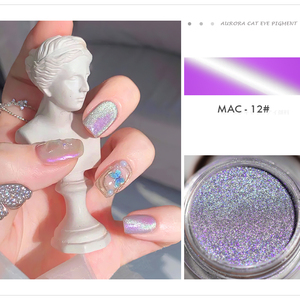Vernis à ongles en gel UV effet œil de chat Aurora, poudre acrylique pour nail art - Product Image 3