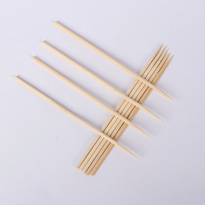Emballage personnalisé, brochettes en bambou naturel de 2,5 mm, 3 mm, 4 mm, 5 mm, bâtonnets en bambou jetables de qualité alimentaire pour barbecue, fruits, kebab, viande - Product Image 2