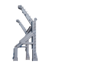 Davit à bras unique en fibre de verre Haziron de haute qualité 23KN pour bateau de sauvetage avec certification CCS et utilisation par les plongeurs - Product Image 3