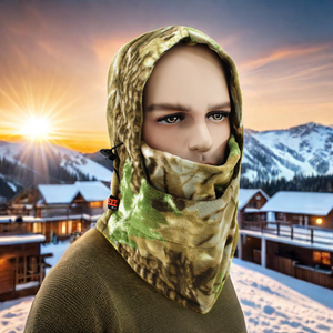 Bonnet d'hiver tendance, coupe-vent, polaire, <span class=keywords><strong>cagoule</strong></span> CS, imperméable, respirant, pour moto, <span class=keywords><strong>vélo</strong></span>, sport de plein air, à carreaux - Product Image 2