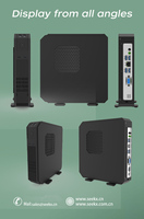 Nuevo SEEKMINI PQ100S Mini PC Portátil de Escritorio Intel I3/I5/I7 Windows 10 RAM DDR5 Almacenamiento SSD+HDD 6 Puertos USB para Negocios y Juegos