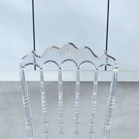 Chaise Chiavari en acrylique transparente empilable, chaise fantôme, chaise transparente pour mariage, banquet, événementiel, location - Vente chaude