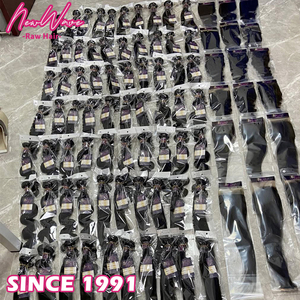 直邮印度、越南、缅甸卷发，毛发纹理自然，人发假发，自然波浪，处女发，平织，100克，所有颜色 - Product Image 1