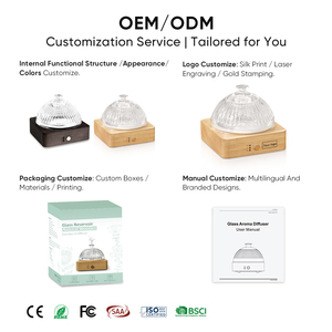 स एफसीसी कस्टम ग्लास सुगंध डिफ्यूज़र 200 मिलीलीटर 7 की एलईडी लाइट एयर डिफ्यूज़र होम बेडरूम के लिए आवश्यक तेल विसारक - Product Image 2