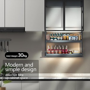 Ontech Vente à Chaud Accessoires pour Armoires de Cuisine Nouvelle Arrivée Gris Foncé Meubles de Levage Intelligent avec Design Coréen Anti-Corrosion - Product Image 3