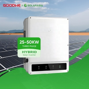 Invertisseurs solaires hybrides Goodwe triphasés 25KW 30KW 40KW 50KW à onde sinusoïdale pure haute tension pour toitures commerciales - Product Image 3