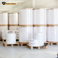 Etiqueta de código de barras semibrillante industrial Rollo gigante Etiqueta térmica autoadhesiva para impresión de envío para etiquetas y embalaje