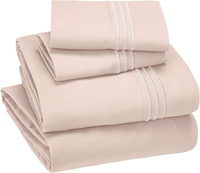 Ensemble de literie d'hôtel 100% bambou personnalisé 6 pièces caractère/drap de coton de Noël soyeux doux plat drap-housse emballage