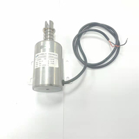 Electroimán Tubular Lineal Redondo T5893L de 30 mm de Carrera Larga, Solenoide de Empuje y Tracción con Recubrimiento de Zinc y Montaje Roscado, CC 24V/110V