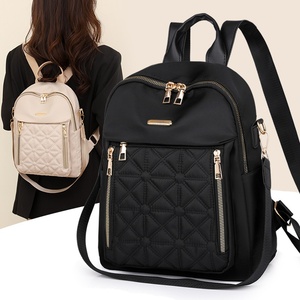 Mochila de gran capacidad de 20-35L de tela Oxford versátil de estilo coreano con bordado acolchado de diamantes para mujer, novedad de 2023 - Product Image 1