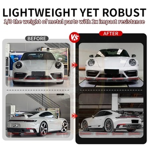 Ultimo Design Kit Carrozzeria in Fibra di Carbonio Stile Te-chart per Porsche <span class=keywords><strong>911</strong></span> 992 SD Labbro Anteriore e Posteriore Minigonne Laterali - Product Image 3