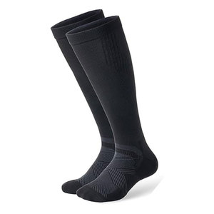 High Compression <b>Socks</b> Breathable Knitted Solid Black <b>Running</b> <b>Socks</b> for Adults Anti-Slip Breathable Durable Compression <b>Socks</b> - Product Image 1
