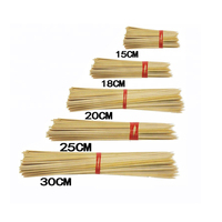 10-Pack Jetable Mini Bambou Brochettes Cocktail Fruits Pics Bâtons pour Fête En Plein Air Sac De Nettoyage Emballé