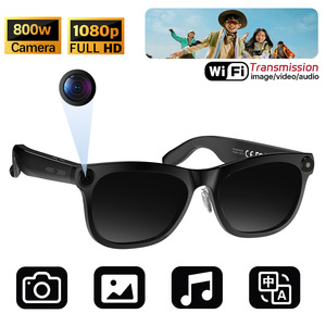 Lunettes connectées intelligentes avec <span class=keywords><strong>enregistrement</strong></span> vidéo 1080P, 3 verres (UV400/Lumière bleue/Transparent), Bluetooth 5.3-16 Go pour étudiants, voyageurs - Product Image 5