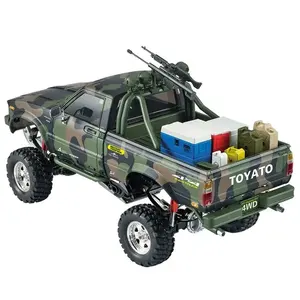 Meia east p417 1/10 2.4g 4wd controle remoto, carro captador de veículos, rock, caminhão, deserto, camuflagem rc