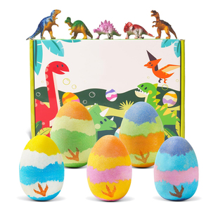 Bombas de baño de dinosaurio veganas de nuevo diseño al por mayor con juguetes de dinosaurio en el interior - Product Image 1