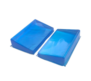 แผ่นรองเตียงผ่าตัดแบบมีใบรับรอง CE ISO แผ่นรองเจลรูปเกือกม้าสำหรับการแพทย์ ป้องกันแผลกดทับ สีฟ้า สำหรับท่านอนคว่ำ - Product Image 3