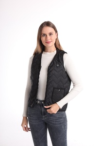 De algodón orgánico climatizada las etiquetas de la ropa de invierno largo USB climatizada cálida <span class=keywords><strong>chaqueta</strong></span> para las mujeres - Product Image 4