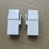USB 2.0 B Buchse auf Keystone-Buchse Adapter mit Kartenhalter Amerikanischer Typ