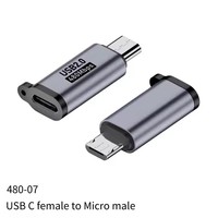 Connecteur de convertisseur adaptateur USB Type C mâle vers micro USB femelle