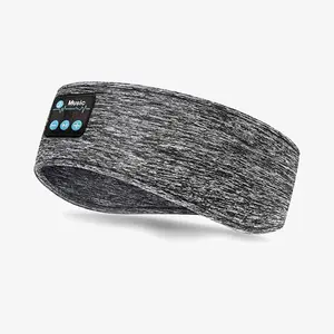 Oem élastique fin pour dormeur latéral Blue Toother Headset Sport Sleep Headband 5.0 Earbud Men's Sports Headband