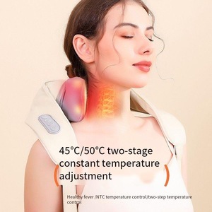 OEM syal pemijat leher dan bahu, Selendang listrik untuk tubuh, alat pijat otot penghilang panas dan nyeri - Product Image 2