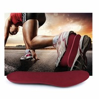 Semelle intérieure de sport respirante en mousse à mémoire de forme avec support de voûte plantaire et base antidérapante en PU pour chaussures de course et de marche
