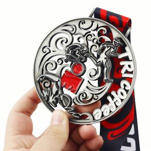 Custom Zinc Alloy Award Marathon Running Football Judo Soccer Taekwondo Gymnast Blank Gold Metal Sport Medal - Product Image 6
