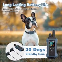 Zweiwege Kein Schock Sicherer und effektiver Hund Elektrisches Halsband mit einstellbarer Empfindlichkeit Beep Vibration