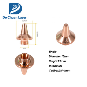 Boquillas láser de doble capa de una sola capa de alta calidad 3D M8 <span class=keywords><strong>calibre</strong></span> 0,8-4mm para cabezal láser de fibra Precitec Raytools - Product Image 2