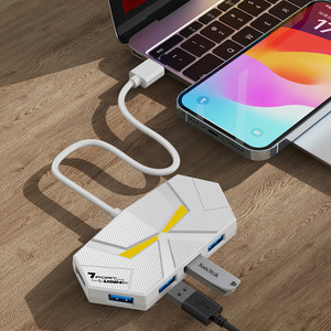 Hub USB 3.0 2.0 haute vitesse à 4 ports et 7 ports pour ordinateur portable, nouveau, coloré, en aluminium, avec prise en charge de la carte <span class=keywords><strong>SD</strong></span> externe - Product Image 4
