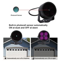 Luz LED Infrarroja Impermeable IP65 de 12V CC, Iluminador de 850nm, 4 LED en Matriz, Iluminación de Seguridad para Exteriores, 40M, para Cámaras CCTV, Metálica