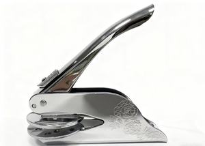 Sello de metal personalizado con relieve para decoración de bodas y pegatinas para sobres de papel, sello manual con logotipo en relieve - Product Image 4