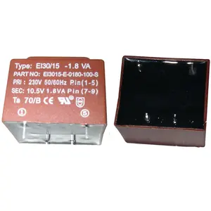 1. 8va 115v 230v à 6V 7.5V 9V 12V 24V 150mA pcb monté encapsulé transformateur abaisseur