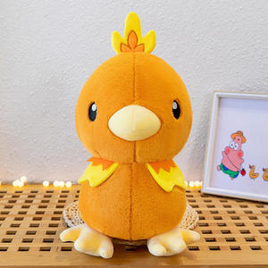 Peluche, Peluche <span class=keywords><strong>Torchic</strong></span> Créative de Dessin Animé - Oreiller, Poupée, Décoration Mignonne pour Chambre, Cadeau d'Anniversaire pour Enfants et Adultes - Product Image 1