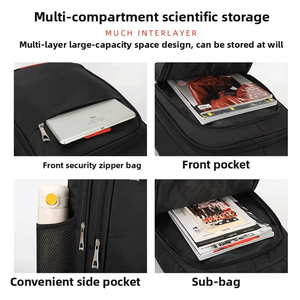 Sac à dos universitaire personnalisé pour homme avec logo, en polyester, pour ordinateur portable, idéal pour l'école et les voyages, rangement pour ordinateur portable - Product Image 2