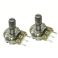 Potentiomètre rotatif 16 mm sur carte en fibre de verre B1K B5K B10K B50K B100K B1M, résistance linéaire pour contrôle audio et industriel