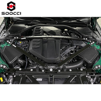 Boîtier d'admission d'air en fibre de carbone sèche, filtre à air conique, tuyau d'admission d'air froid, kit d'amélioration d'admission d'air pour moteur BMW G80 G81 G82 M3 M4 S58
