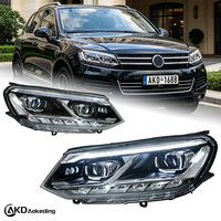 Phare avant de voiture pour Volkswagen Touareg, phare LED 2007-2011, lentille de projecteur haute puissance, signal dynamique DRL, pièces automobiles