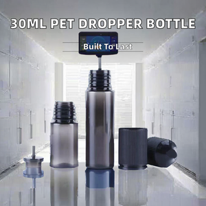 PET 30ml Plastic Liquid Dropper Bottle with Child <b>Tamper</b> Proof Cap Screen Printed for Medicine & Essential Oil - Product Image 2