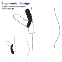 Anillo Vibrador de Silicona para Pene, Funda de Silicona para Agrandamiento del Pene, Resistente al Agua, en Venta