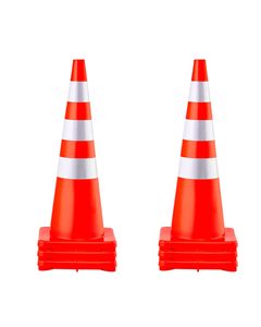 CITICITY Safety Cones Traffic Cones, PVC Orange Construction Cones, Reflective Collars Traffic Cones Used for Traffic Control - Product Image 1