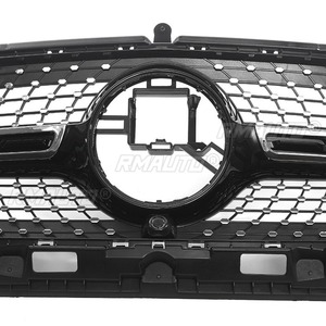 แถบกันชนตกแต่งกระจังหน้ารถชุดกระจังหน้าสไตล์รถแข่งสำหรับรถ Mercedes Benz GLA H247สปอร์ต2020-2023 - Product Image 5