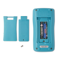 ZT98 Multimeter Digital portabel, pengukur uji kontinuitas Diode Ohm dengan layar LCD dan lampu latar AC/DC Ammeter Voltmeter Ohm