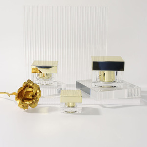 Lọ rỗng cho gel đánh bóng 5g 10g 15g 30g <span class=keywords><strong>50G</strong></span> Vuông UV Gel <span class=keywords><strong>Jar</strong></span> với nắp vàng Acrylic Builder Gel <span class=keywords><strong>Jar</strong></span> OEM/ODM mỹ phẩm container - Product Image 4