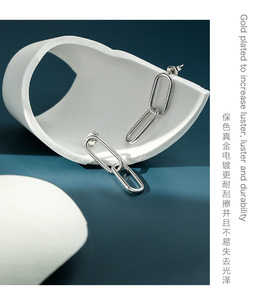 2024 à la mode platine plaqué or 14 carats unisexe alliage boucles d'oreilles trombone conception motif animal laiton balancent balancent balancent! - Product Image 1