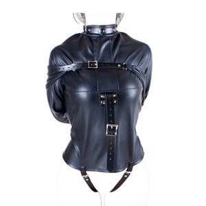 レザーBDSMボンデージ制限服女性ボディボンデージハーネスカップルSMゲームおもちゃ - Product Image 3