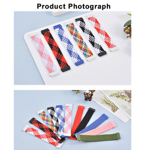 Correa suave elástica de nailon de lujo 22mm 20mm correas de <span class=keywords><strong>reloj</strong></span> para mujer para Samsung Watch 6 5 <span class=keywords><strong>Huawei</strong></span> Watch GT3 - Product Image 4